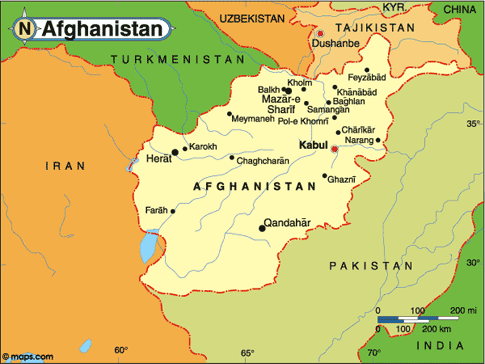Afghanistan Map
