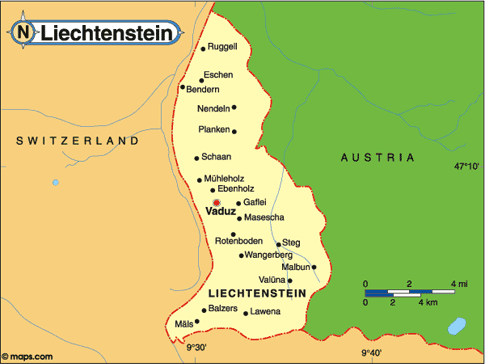 Liechtenstein Map