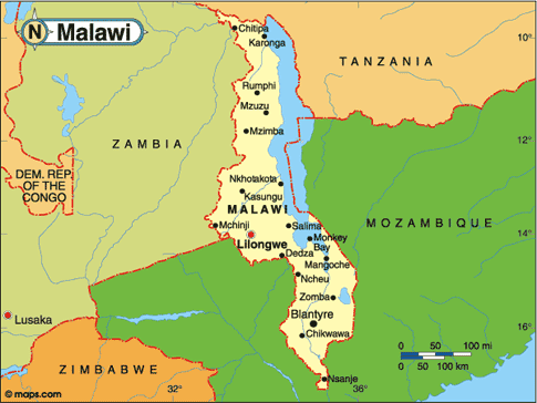 Malawi Map