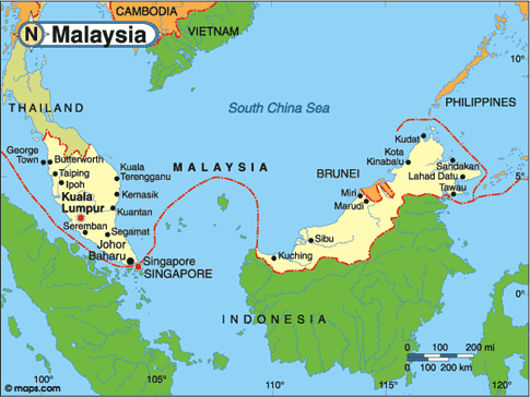 Malaysia Map