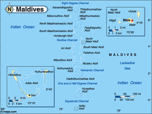 Maldives Map