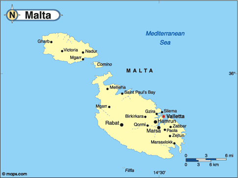 Malta Map