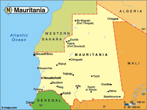 Mauritania Map