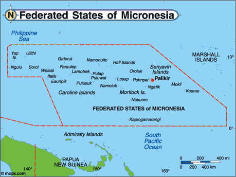 Micronesia Map