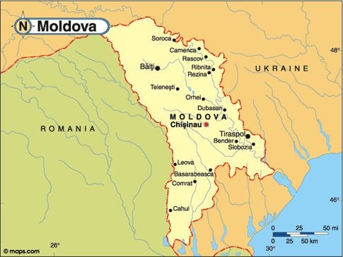 Moldova Map