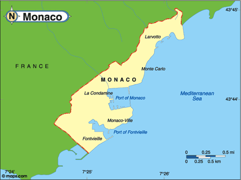 Monaco Map