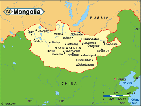 Mongolia Map