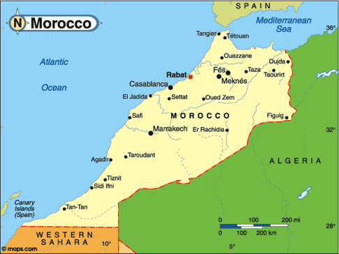 Morocco Map