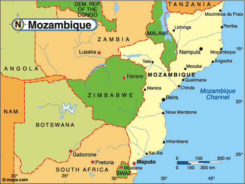Mozambique Map