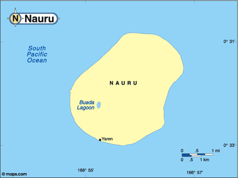 Nauru Map