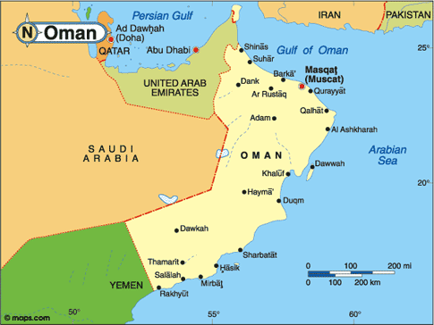 Oman Map