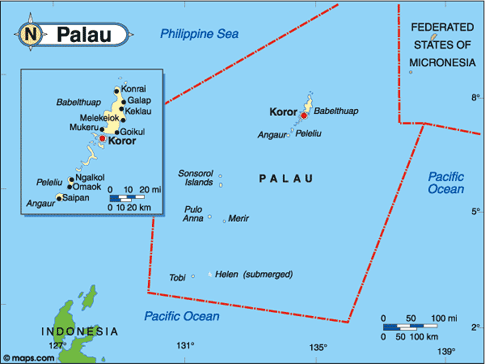 Palau Map