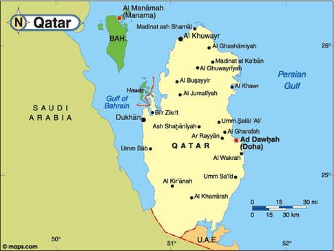 Qatar Map
