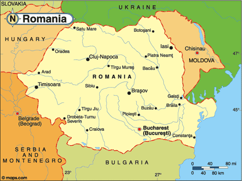 Romania Map