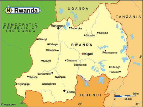 Rwanda Map
