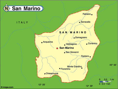San Marino Map