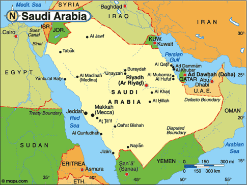 Saudi Arabia Map