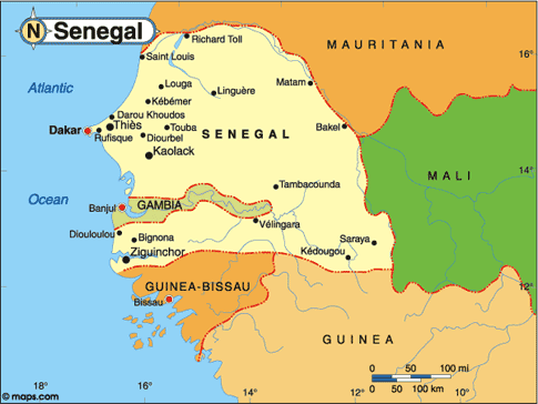 Senegal Map
