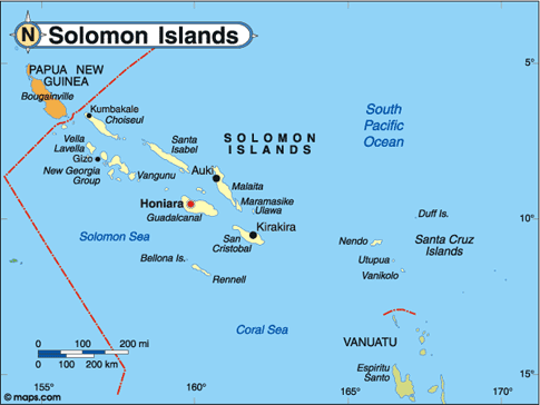 Solomon Islands Map