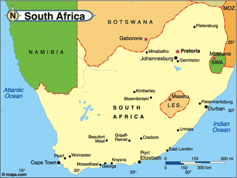 South Africa Map