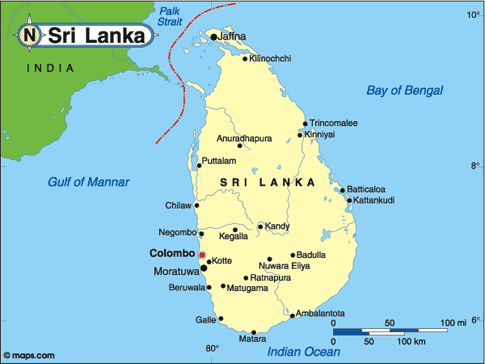 Sri Lanka Map