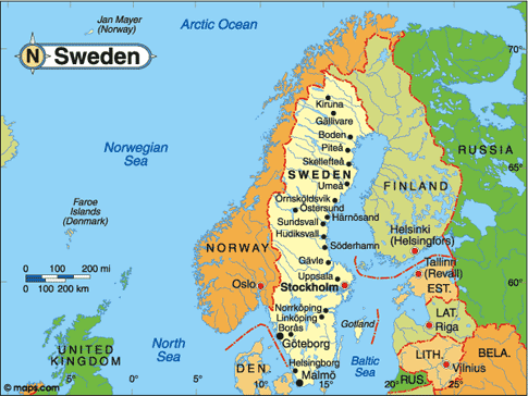 Sweden Map