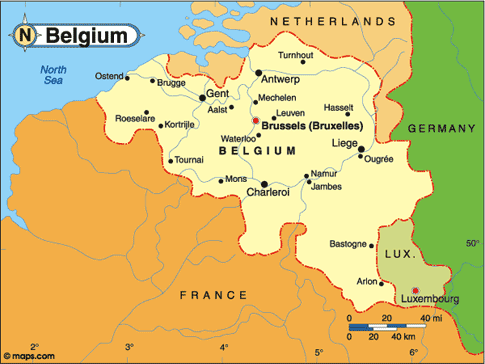 Belgium Map