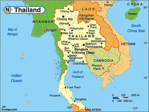 Thailand Map