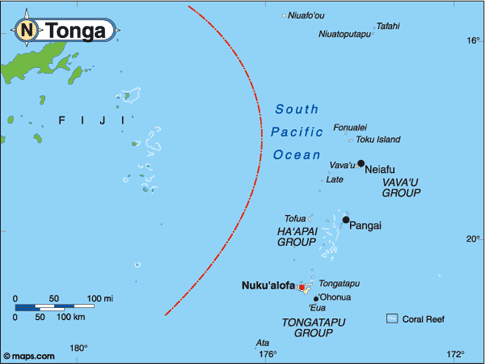 Tonga Map