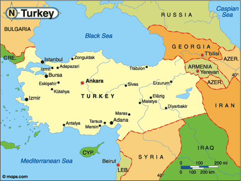 Türkiye Map