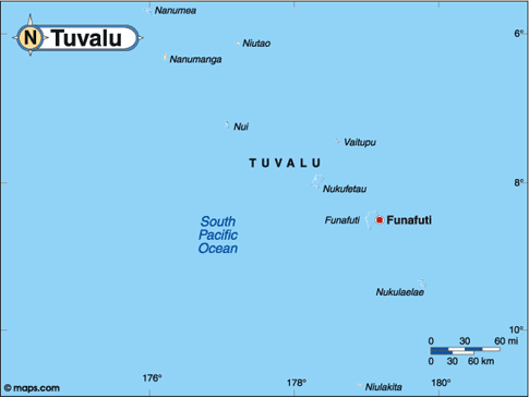 Tuvalu Map