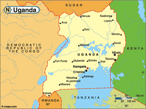 Uganda Map