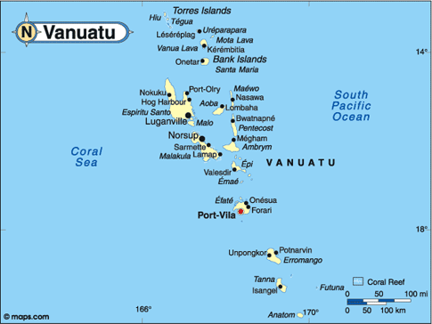 Vanuatu Map