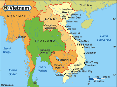 Vietnam Map