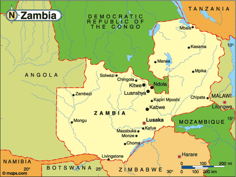 Zambia Map