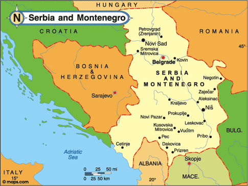 Serbia Map