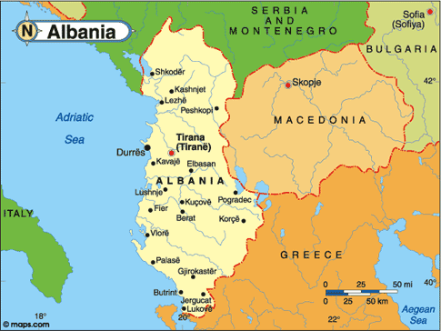 Albania Map