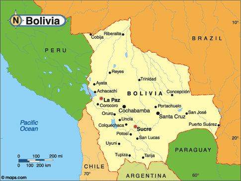 Bolivia Map