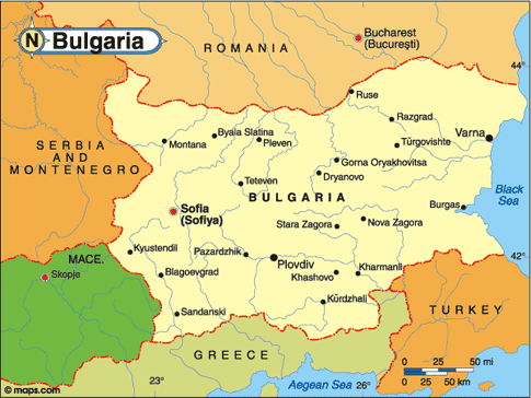 Bulgaria Map