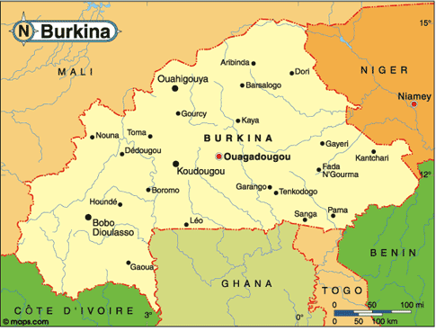 Burkina Faso Map
