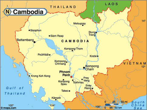 Cambodia Map
