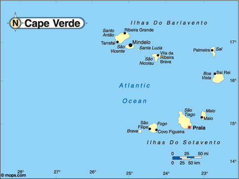 Cape Verde Map