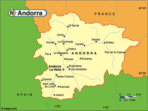 Andorra Map