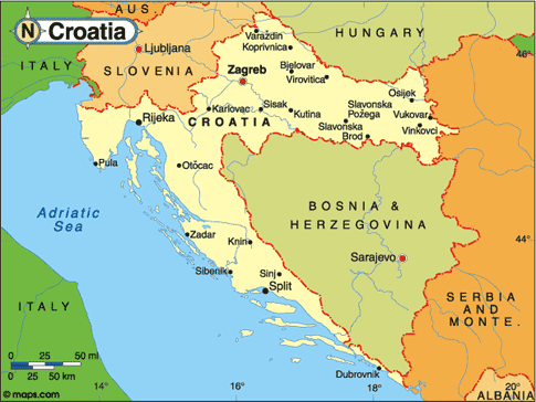 Croatia Map