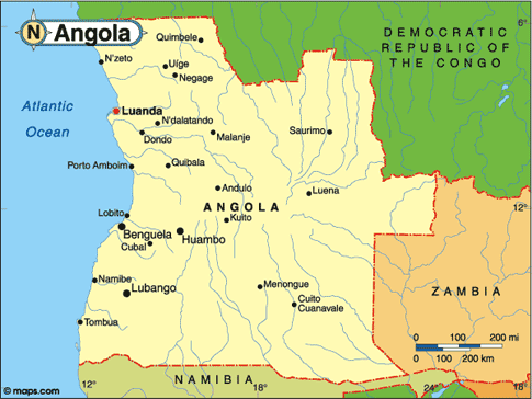 Angola Map