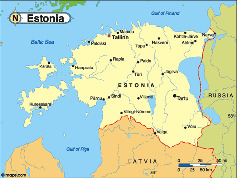 Estonia Map