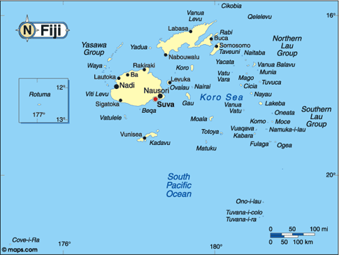Fiji Map