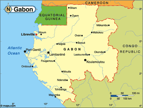 Gabon Map