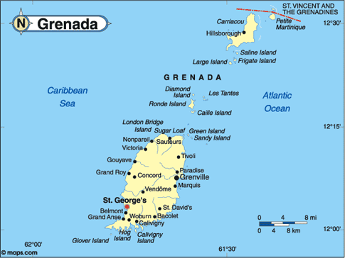 Grenada Map
