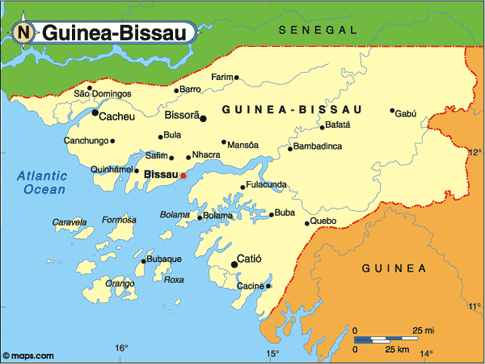 Guinea-Bissau Map